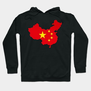 China Map Flag, I love China, Beautiful China Hoodie